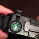 550 Paracord Outdoor Survival Bracelet with Whistle, Compass, and Fire Starter