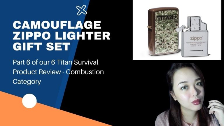 CAMOUFLAGE ZIPPO LIGHTER GIFT SET Review | Titan Survival Product Review Combustion Category