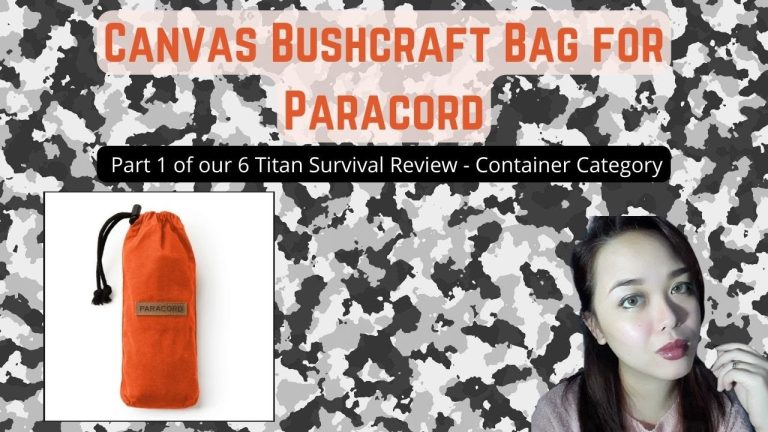 Canvas Bushcraft Bag for Paracord Review | 6 Titan Survival Product Review Container Category