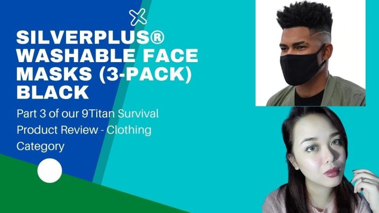 SILVERPLUS® WASHABLE FACE MASKS 3 PACK Review | Titan Survival Product Review Clothing Category