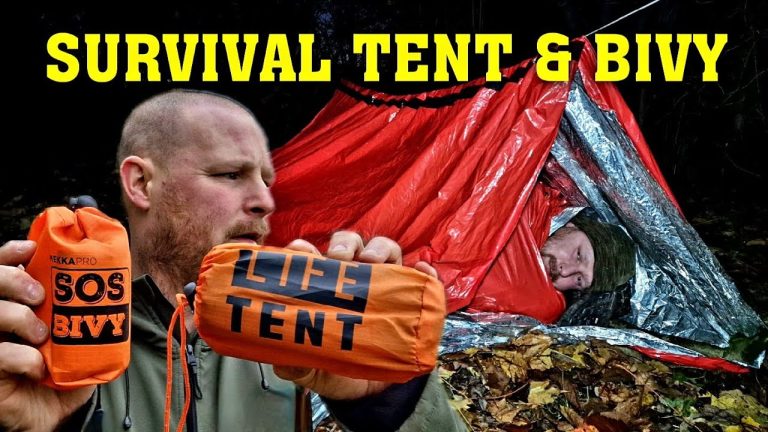 Solo Overnighter in Survival Gear | SOS survival bivy | Life survival tent.