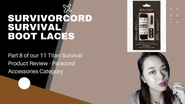 SurvivorCord Survival Boot LacesReview | Titan Survival Product Review Paracord Accessory Category